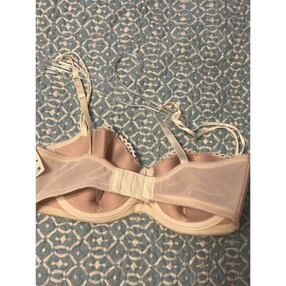 B.TEMPTED CIAO BELLA BALCONY CREAM/PINK UNDERWIRED BRA 32DD - Picture 2 of 6
